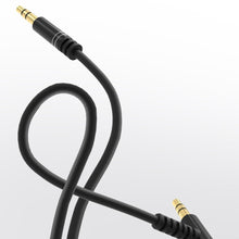 Заредете изображение във визуализатора на галерията – Dudao angled cable AUX mini jack 3.5mm cable 1m black (L11 black) - TopMag
