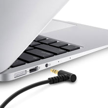 Заредете изображение във визуализатора на галерията – Dudao angled cable AUX mini jack 3.5mm cable 1m white (L11 white) - TopMag
