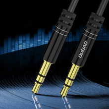 Заредете изображение във визуализатора на галерията – Dudao long stretchable cable AUX mini jack 3.5mm spring ~ 150cm black (L12 black) - TopMag
