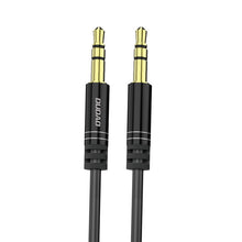 Заредете изображение във визуализатора на галерията – Dudao long stretchable cable AUX mini jack 3.5mm spring ~ 150cm black (L12 black) - TopMag
