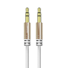 Заредете изображение във визуализатора на галерията – Dudao long stretchable cable AUX mini jack 3.5mm spring 150cm white (L12 white) - TopMag

