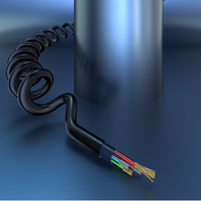 Заредете изображение във визуализатора на галерията – Dudao long stretchable cable AUX mini jack 3.5mm spring 150cm white (L12 white) - TopMag
