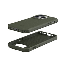 Заредете изображение във визуализатора на галерията – ( uag ) urban armor gear biodegradable outback гръб за iphone 14 pro green - TopMag
