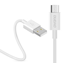 Заредете изображение във визуализатора на галерията – Dudao cable USB / micro USB 3A cable 1m white (L1M white) - TopMag
