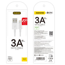 Заредете изображение във визуализатора на галерията – Dudao cable USB / micro USB 3A cable 1m white (L1M white) - TopMag
