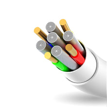 Заредете изображение във визуализатора на галерията – Dudao cable USB / USB Type C 3A 1m white (L1T white) - TopMag

