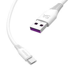 Заредете изображение във визуализатора на галерията – Dudao cable USB / USB Type C 5A cable 2m white (L2T 2m white) - TopMag
