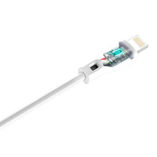 Заредете изображение във визуализатора на галерията – Dudao cable USB / Lightning 2.1A cable 2m white (L4L 2m white) - TopMag
