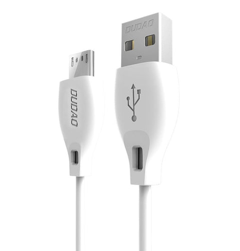 Dudao cable micro USB cable 2.4A 1m white (L4M 1m white) - TopMag