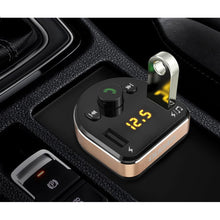 Заредете изображение във визуализатора на галерията – Dudao FM Transmitter Bluetooth car charger MP3 3.1 A 2x USB black (R2Pro black) - TopMag
