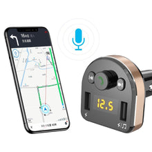 Заредете изображение във визуализатора на галерията – Dudao FM Transmitter Bluetooth car charger MP3 3.1 A 2x USB black (R2Pro black) - TopMag

