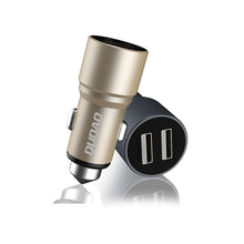 Заредете изображение във визуализатора на галерията – Dudao car charger 2x USB 3.1A gray (R5 gray) - TopMag
