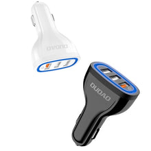 Заредете изображение във визуализатора на галерията – Dudao Car Charger Quick Charge Quick Charge 3.0 QC3.0 2.4A 18W 3x USB white (R7S white) - TopMag
