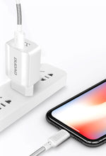 Заредете изображение във визуализатора на галерията – Dudao EU wall charger 2x USB 5V / 2.4A white (A2EU white) - TopMag
