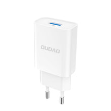Заредете изображение във визуализатора на галерията – Dudao charger EU USB 5V / 2.4A QC3.0 Quick Charge 3.0 white (A3EU white) - TopMag

