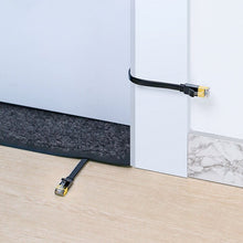 Заредете изображение във визуализатора на галерията – Ugreen Flat Cable Internet Network Cable Ethernet Patchcord RJ45 Cat 7 STP LAN 10 Gbps 3m Black (NW106 11262)

