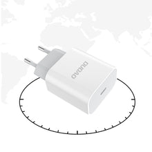 Заредете изображение във визуализатора на галерията – Dudao fast EU USB Type C Power Delivery 18W charger + cable USB Type C / Lightning cable 1m white (A8EU + PD cable white) - TopMag
