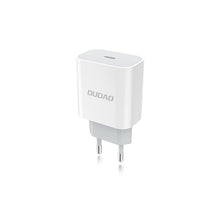 Заредете изображение във визуализатора на галерията – Dudao fast EU USB Type C Power Delivery 18W charger + cable USB Type C / Lightning cable 1m white (A8EU + PD cable white) - TopMag
