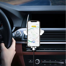 Заредете изображение във визуализатора на галерията – Dudao gravity car holder for the ventilation grille black (F5S black) - TopMag
