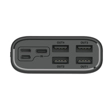 Заредете изображение във визуализатора на галерията – Dudao powerbank 4x USB 30000mAh with LCD 3A display black (K8Max black) - TopMag
