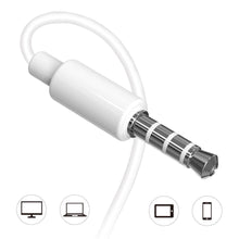 Заредете изображение във визуализатора на галерията – Dudao in-ear wired mini jack 3.5mm earphone headset white (X10S white) - TopMag
