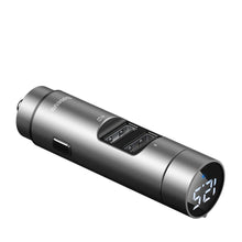 Заредете изображение във визуализатора на галерията – Baseus Energy Column FM Transmiter Bluetooth 5.0 car charger 2x USB 3.1A QC3.0 silver (CCNLZ-0S) - TopMag
