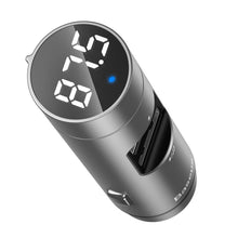 Заредете изображение във визуализатора на галерията – Baseus Energy Column FM Transmiter Bluetooth 5.0 car charger 2x USB 3.1A QC3.0 silver (CCNLZ-0S) - TopMag
