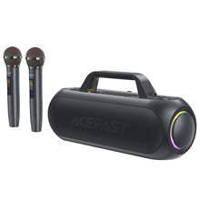 Заредете изображение във визуализатора на галерията – Acefast K1 wireless karaoke speaker with 2 microphones - black
