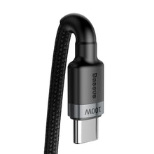 Заредете изображение във визуализатора на галерията – Baseus Cafule nylon cable USB Type C Power Delivery 2.0 100W 20V 5A 2m gray (CATKLF-ALG1) - TopMag
