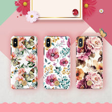 Заредете изображение във визуализатора на галерията – Kingxbar Blossom case decorated with original Swarovski crystals iPhone XS Max pink - TopMag
