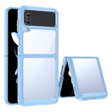 Заредете изображение във визуализатора на галерията – Outer Space Case for Samsung Galaxy Z Flip 3 cover with a flexible frame blue
