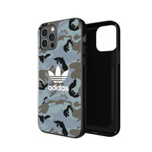 Заредете изображение във визуализатора на галерията – Adidas OR SnapCase Camo iPhone 12/12 Pro niebiesko/czarny 43702
