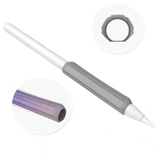 Заредете изображение във визуализатора на галерията – Stoyobe Silicone Holder Set of Silicone Holders for Apple Pencil 1 / Apple Pencil 2 / Huawei M-Pencil black+gray+white (3 pcs.)
