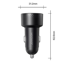 Заредете изображение във визуализатора на галерията – Car charger 2x USB C 70W with LED display Joyroom JR-CCD02 | black

