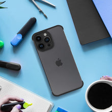 Заредете изображение във визуализатора на галерията – MINI BUMPERS with camera island protection Case for IPHONE 15 PRO black
