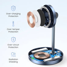Заредете изображение във визуализатора на галерията – Ugreen CD317 MagSafe / Qi 2in1 charging station - black
