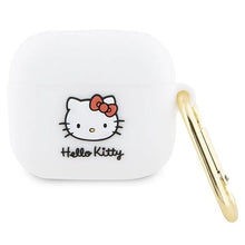 Заредете изображение във визуализатора на галерията – Hello Kitty Silicone 3D Kitty Head case for AirPods 3 - white
