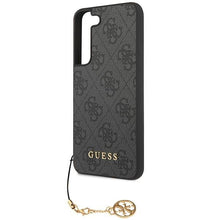 Заредете изображение във визуализатора на галерията – Guess GUHCS23MGF4GGR S23+ S916 grey/grey hardcase 4G Charms Collection
