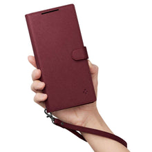 Заредете изображение във визуализатора на галерията – Spigen WALLET "S" PLUS GALAXY S23 ULTRA BURGUNDY
