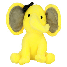 Заредете изображение във визуализатора на галерията – Plush elephant with bow yellow
