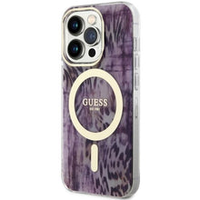 Заредете изображение във визуализатора на галерията – Guess GUHMP14XHLEOPWP iPhone 14 Pro Max 6.7" pink/pink hardcase Leopard MagSafe
