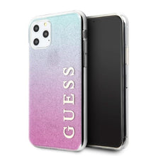 Заредете изображение във визуализатора на галерията – Guess GUHCN65PCUGLPBL iPhone 11 Pro Max różowo-niebieski/pink blue hard case Glitter Gradient - TopMag
