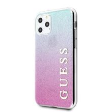 Заредете изображение във визуализатора на галерията – Guess GUHCN65PCUGLPBL iPhone 11 Pro Max różowo-niebieski/pink blue hard case Glitter Gradient - TopMag
