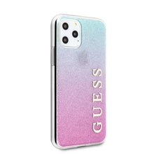 Заредете изображение във визуализатора на галерията – Guess GUHCN65PCUGLPBL iPhone 11 Pro Max różowo-niebieski/pink blue hard case Glitter Gradient - TopMag
