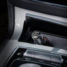 Заредете изображение във визуализатора на галерията – Baseus Energy Column Bluetooth FM Transmitter MP3 Car Charger 2x USB QC3.0 3,1A gray (CCNLZ-0G) - TopMag
