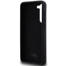 Заредете изображение във визуализатора на галерията – Karl Lagerfeld Silicone Choupette Metal Pin case for Samsung Galaxy S23+ - black
