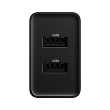 Заредете изображение във визуализатора на галерията – Baseus wall charger adapter 2x USB 2.1A 10,5W black (CCFS-R01) - TopMag
