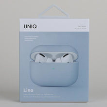 Заредете изображение във визуализатора на галерията – Uniq case Lino AirPods Pro Silicone blue/arctic blue
