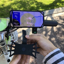 Заредете изображение във визуализатора на галерията – Silicone bicycle phone holder - black

