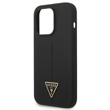 Заредете изображение във визуализатора на галерията – Guess GUHCP14XSLTGK iPhone 14 Pro Max 6.7" black/black hardcase Silicone Triangle
